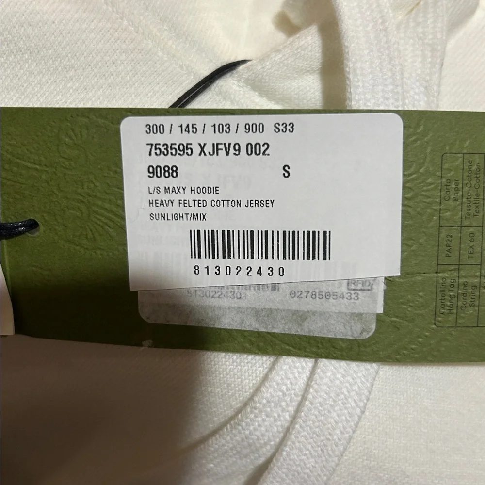 Men's Gucci interlocking G logo, oversized  cotton hoodie size small fits large